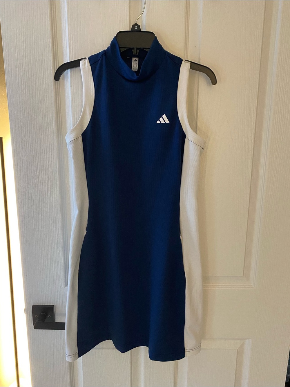 adidas Navy and White Sleeveless Athletic Dress